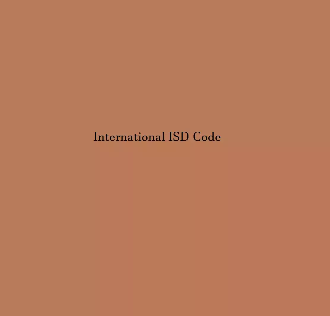 International ISD Telephone codes Listing Worldwide